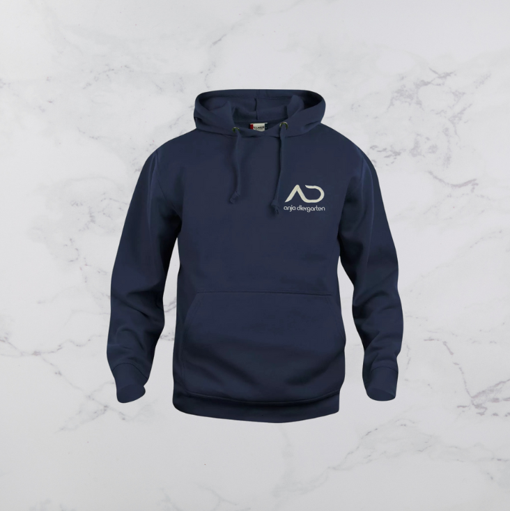 Hoodie blau Anja Diergarten, Zip Hoodie, Pullover, Kaputzenpullover