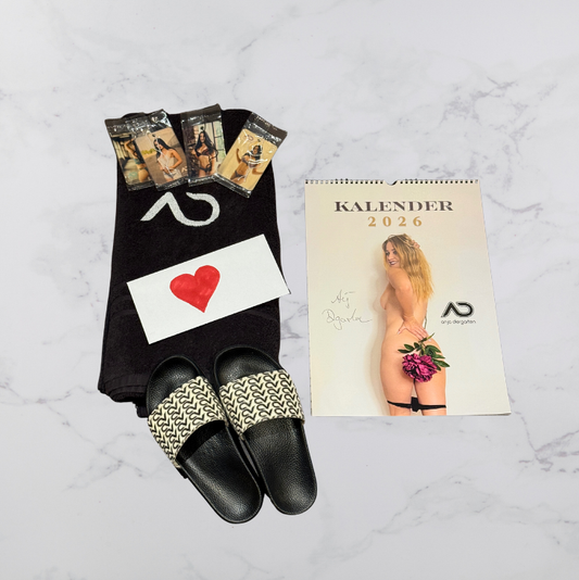 Kalender 2026 XXL Set, Anja Diergarten, Kalender, calender,model, shooting, Fotos, Adiletten, Handtuch, Saunatuch, Persönlicher Brief